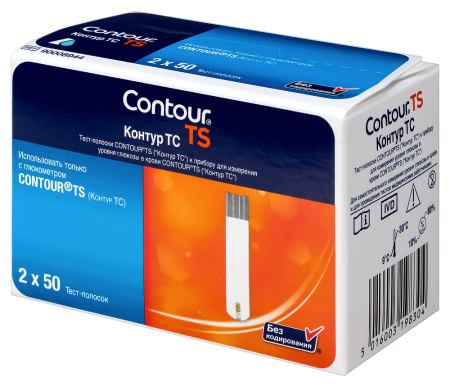 ТЕСТ-ПОЛОСКИ к глюкометру КОНТУР ТС №50х2