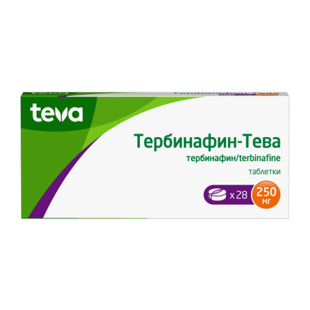 ТЕРБИНАФИН-ТЕВА таб 250мг N28