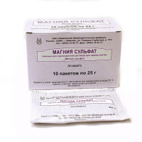 МАГНИЯ СУЛЬФАТ порошок 25г №10  Ивановская ФФ