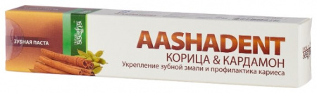 AASHA HERBALS Зубная паста Аашадент Корица-Кардамон 100г