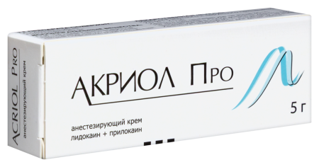 Акриол про крем д/местн. и наруж прим. 2,5%+2,5% 5г N1