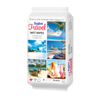 SALFETI TRAVEL САЛФЕТКИ ВЛАЖНЫЕ ОЧИЩАЮЩИЕ N50