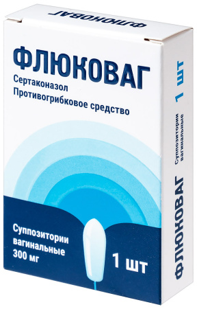 ФЛЮКОВАГ супп вагин 300 мг №1