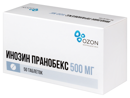 ИНОЗИН ПРАНОБЕКС 500 МГ N50 ТАБЛ/ОЗОН/