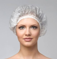 ШАПОЧКА-БЕРЕТ ГЕКСА 15г р.1 дл.48 (белая) №125