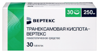 Транексамовая кислота-ВЕРТЕКС таб. п/п/о 250мг №30