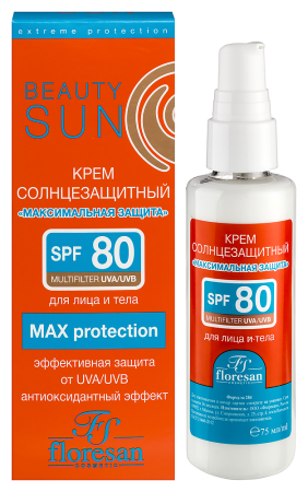ФЛОРЕСАН БЬЮТИ САН Крем СЗ Ф80 Максимальная защита 75мл (Ф-284)