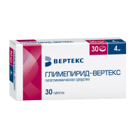ГЛИМЕПИРИД-ВЕРТЕКС таб 4мг №30