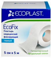 ПЛАСТЫРЬ ECOPLAST ECOFIX катуш/ткан 5смх5м