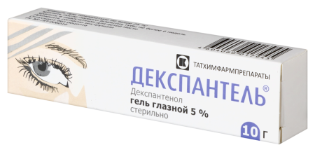 ДЕКСПАНТЕЛЬ гель глаз 5% 10г №1