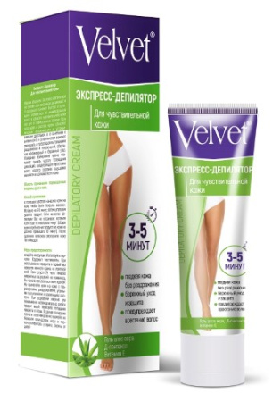 ВЕЛЬВЕТ VELVET Экспресс-депилятор для чувствительной кожи 100мл