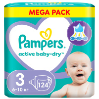 PAMPERS ACTIVE BABY-DRY ПОДГУЗНИКИ РАЗМЕР 3 N124