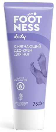 ФУТНЕСС (Footness) Део-крем д/ног Смягчающий 3в1 75мл