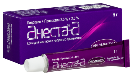 АНЕСТА-А 2,5%+2,5% 5,0 КРЕМ Д/МЕСТ/НАРУЖ ПРИМ
