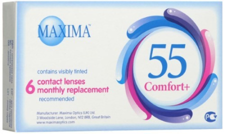ЛИНЗЫ MAXIMA 55 COMFORT PLUS №6 (-3,50)