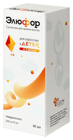 ЭЛЮФОР сусп 200мг/5мл 90мл #