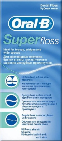 ОРАЛ-БИ з/н Super Floss 50 нитей #