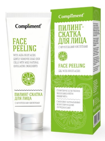 КОМПЛИМЕНТ Пилинг-скатка с Фруктовыми кислотами 80мл