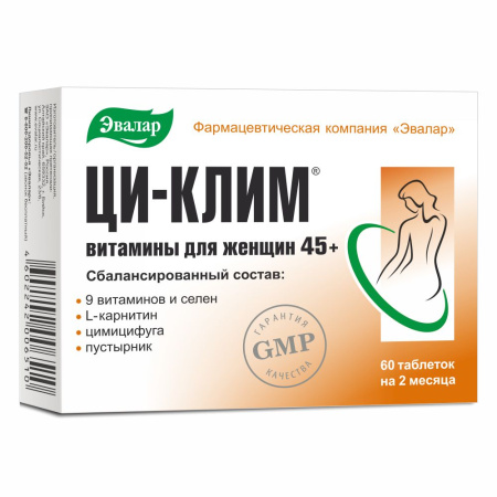 ЦИ-КЛИМ ВИТАМИНЫ д/женщ 45+ таб №60 #^^