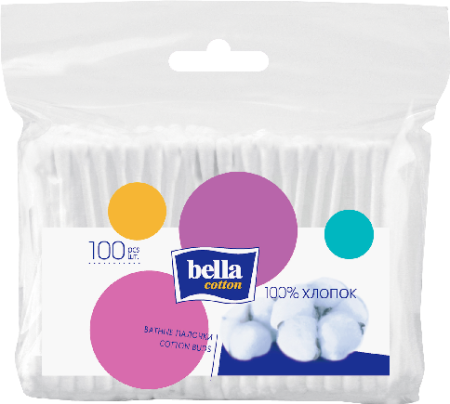 БЕЛЛА ватные палочки N100 (пакет)