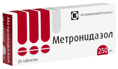 Метронидазол (таб. 250 мг N20 )