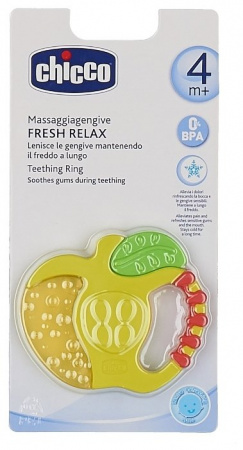 ЧИККО Прорезыватель Fresh Relax Кольцо Розовое (4+)