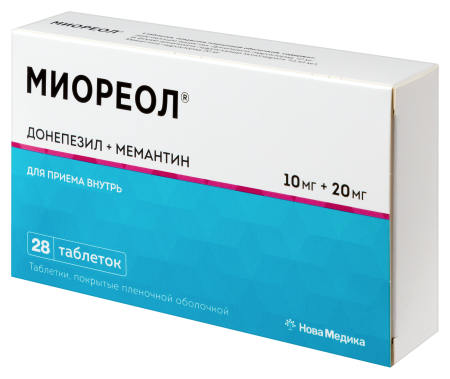 МИОРЕОЛ таб. п п о 10мг+20мг N28