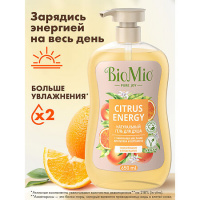 БИО МИО BIO SHOWER GEL Гель для душа с эф. маслами апельсина и бергамота 650мл