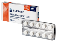 ФЕНИБУТ таб 250мг N20  Вертекс