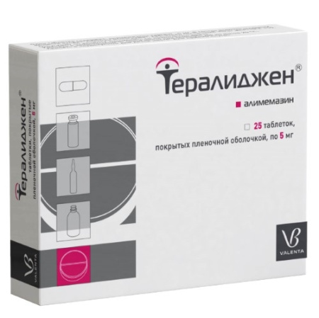 ТЕРАЛИДЖЕН 5 МГ N25 ТАБЛ П/ПЛЕН/ОБОЛОЧ/ ВАЛЕНТА ФАРМ