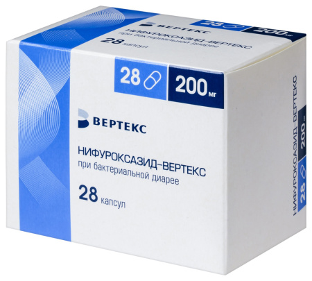 НИФУРОКСАЗИД-ВЕРТЕКС капс 200мг N28