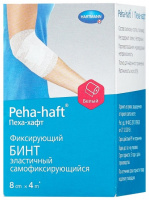 БИНТ PEHA-HAFT COLOR 8СМХ4М/БЕЛЫЙ КОГЕЗИВНЫЙ ЭЛАСТИЧНЫЙ ФИКСИРУЮЩИЙ