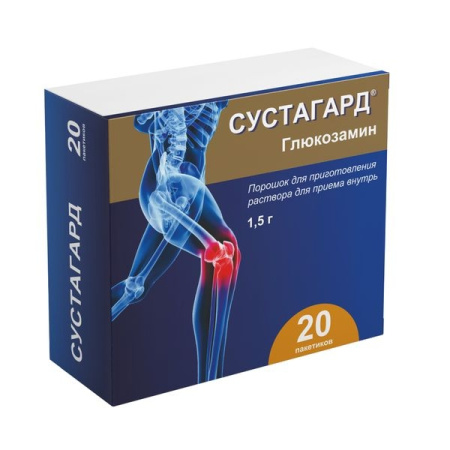 СУСТАГАРД АРТРО пор/р-ра внутрь 1,5г (3,95г) №20  Фармак Продакшен