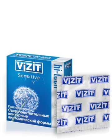 ПРЕЗЕРВАТИВЫ ВИЗИТ HI-TECH Sensitive №3 # М