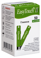 ТЕСТ-ПОЛОСКИ к глюкометру EASY TOUCH Глюкоза №50