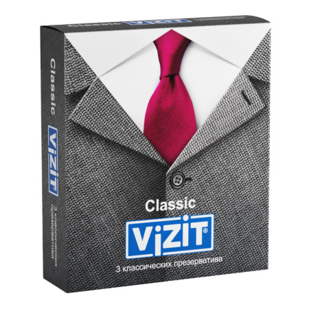 ПРЕЗЕРВАТИВЫ ВИЗИТ Classic №3 # М