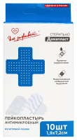 ПЛАСТЫРЬ ДОКАПЛАСТ с Мирамистином 1,9х7,2см №10