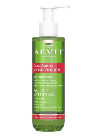 ЛИБРИДЕРМ АЕВИТ Гель для умывания Матирующий 200мл