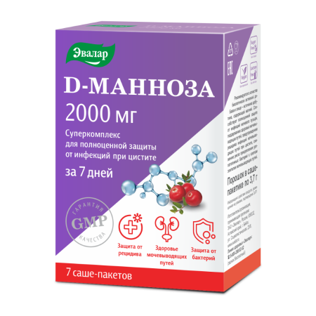D-манноза Суперкомплекс пор саше-пак 3,7 г х7