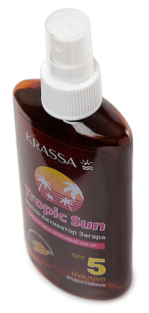 KRASSA TROPIC SUN Масло-активатор загара SPF 5 150мл