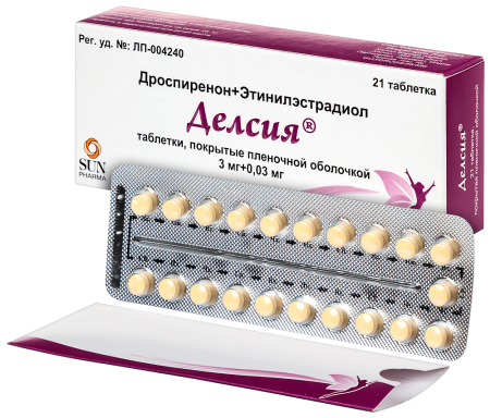 ДЕЛСИЯ таб 3мг + 0,03мг №21