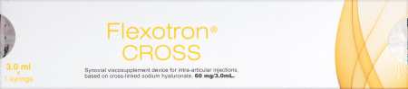 ФЛЕКСОТРОН КРОСС имплант вязкоэластич. д/вн/суст инъекц.6-мг/3мл шприц №1