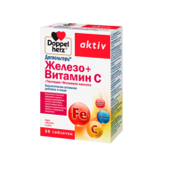 ДОППЕЛЬГЕРЦ АКТИВ Железо+Витамин С+Гистидин+Фолиевая к-та таб №30
