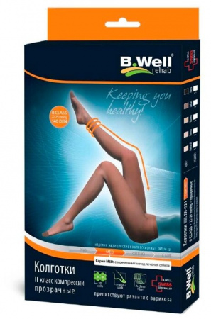 БИ-ВЕЛЛ B.WELL JW-321 Колготки компр/прозр 2кл №3 (черн)