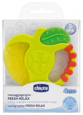 ЧИККО Прорезыватель Fresh Relax Кольцо Розовое (4+)