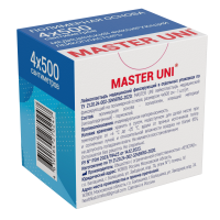 ПЛАСТЫРЬ MASTER UNI катушка 4х500см (полим)