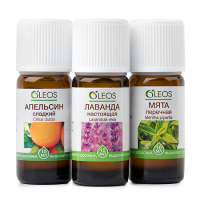 ОЛЕОС Набор масел ароматических Апельсин слад, лаванда наст, мята переч 10мл №3