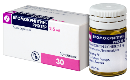 БРОМОКРИПТИН -РИХТЕР таб 2,5мг N30