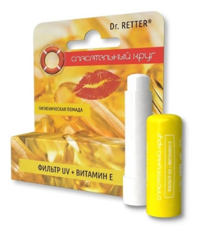 СПАСАТЕЛЬНЫЙ КРУГ Помада гигиеническая Защитная (фильтр UVA/UVB и витамин Е) 5г