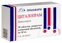 ЦИТАЛОПРАМ таб 10мг №30  Пранафарм